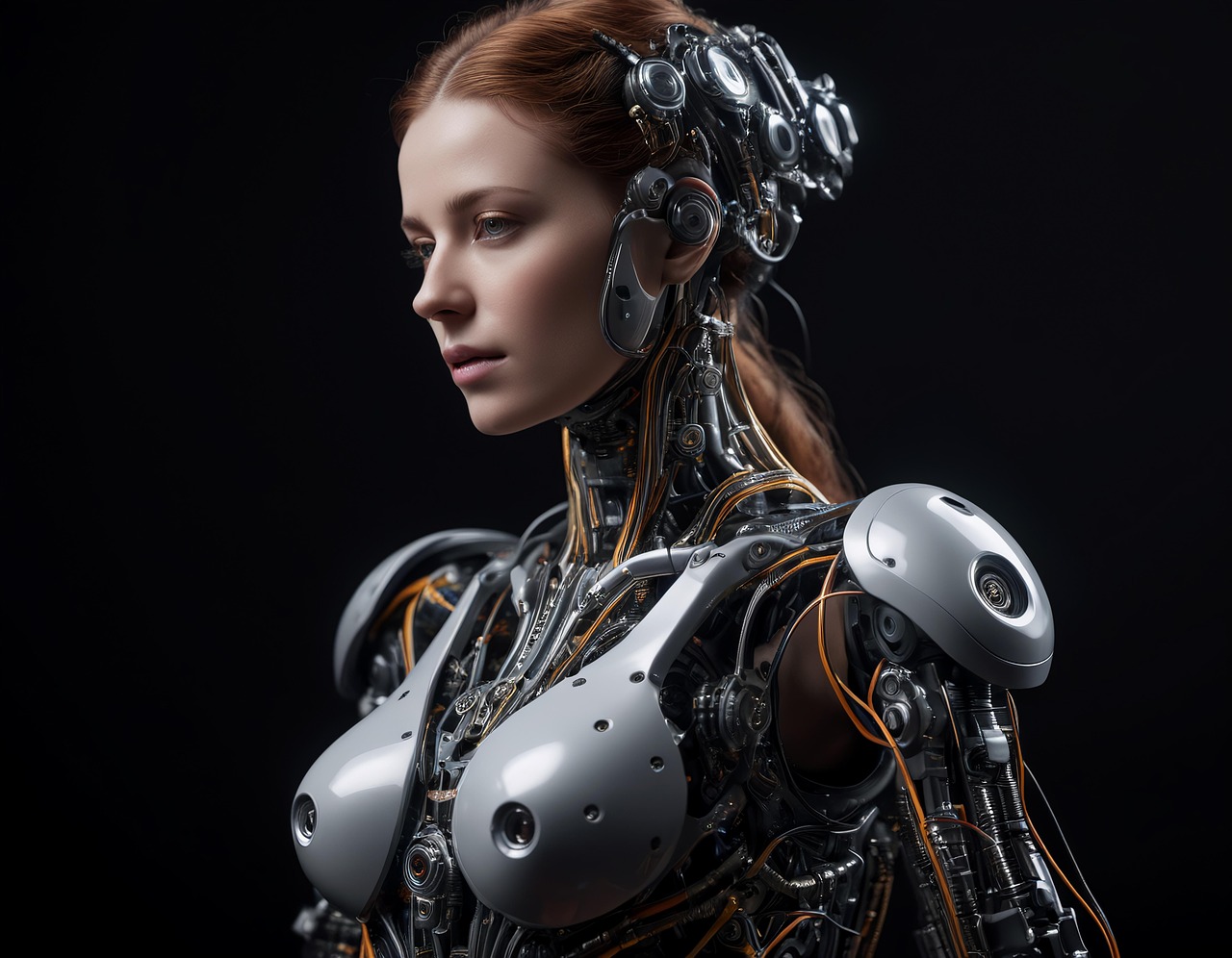robot, technology, face, android, futuristic, sci-fi, 3d, cyborg, woman, machine, robotic, robot, robot, robot, robot, robot